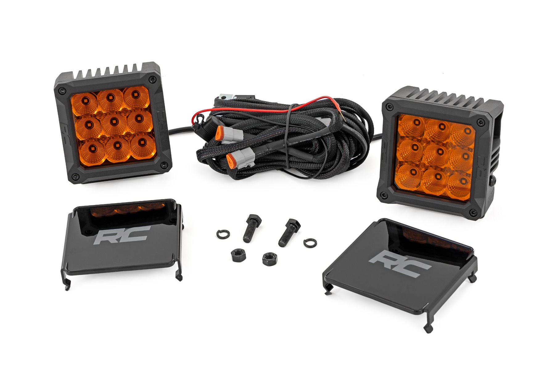 4 Inch LED Amber Light Pods